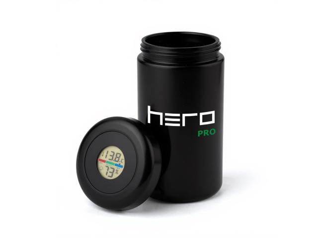 Hero Pro Pojemnik 500 ml szklany z higrometrem bezzapachowy interakcje ulotka pojemnik - 1 szt.