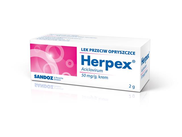 Herpex interakcje ulotka krem 50 mg/g 2 g