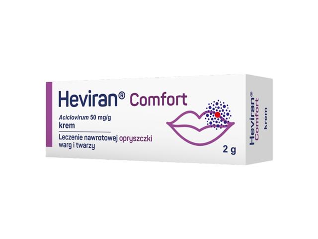 Heviran Comfort interakcje ulotka krem 50 mg/g 2 g (tub.)