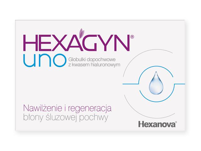 Hexagyn Uno interakcje ulotka globulki dopochwowe - 5 glob.