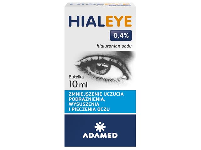 Hialeye 0,4% interakcje ulotka krople do oczu  10 ml