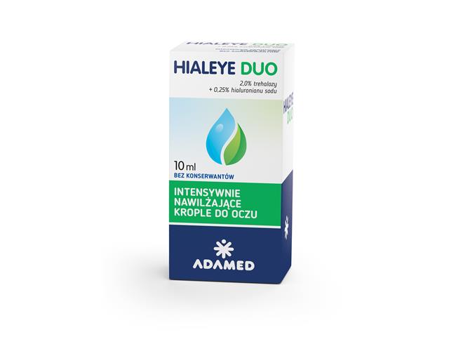 Hialeye Duo interakcje ulotka krople do oczu - 10 ml