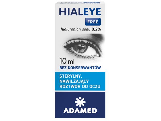 Hialeye Free 0,2% interakcje ulotka roztwór  10 ml