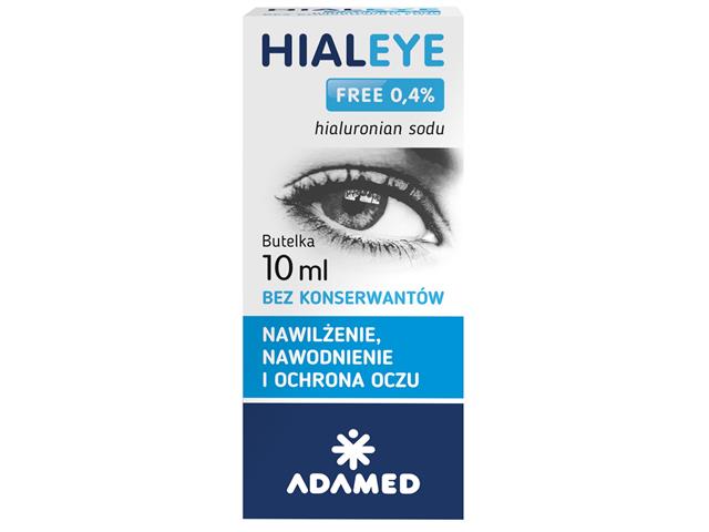 Hialeye Free 0,4% interakcje ulotka krople do oczu  10 ml