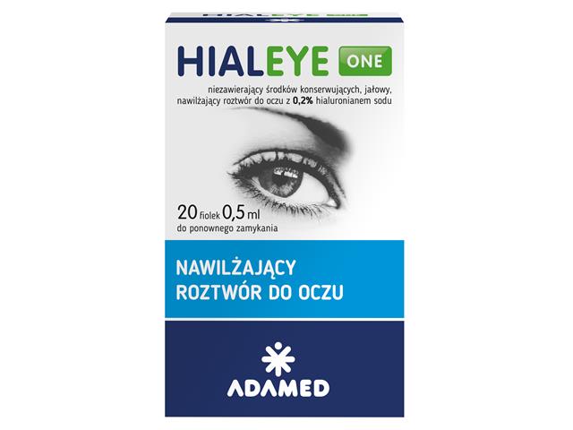 Hialeye One interakcje ulotka roztwór - 20 fiol. po 0,5 ml