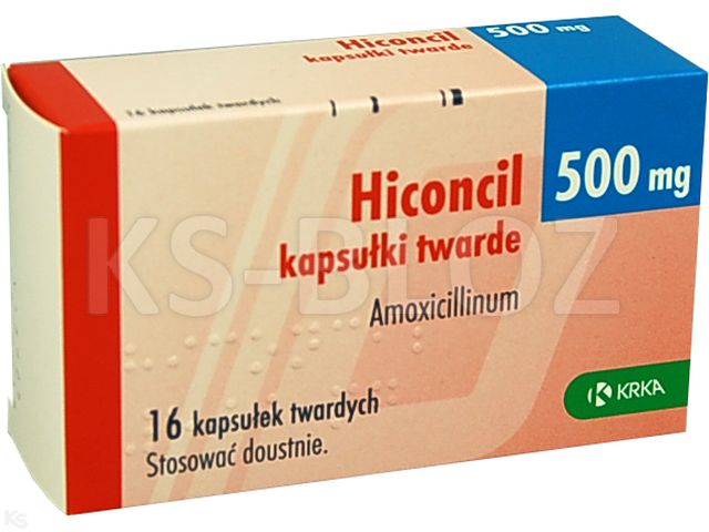 Hiconcil interakcje ulotka kapsułki twarde 500 mg 