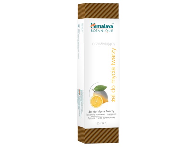 Himalaya Botanique Żel do mycia twarzy orzeźwiający cytryna interakcje ulotka żel - 150 ml