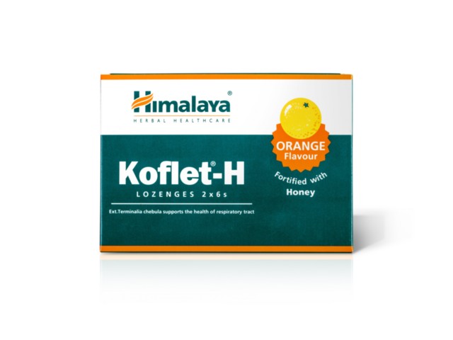 Himalaya Koflet-H smak pomarańczowy interakcje ulotka pastylki do ssania  12 pastyl. (2 blist. po 6 pastyl.)