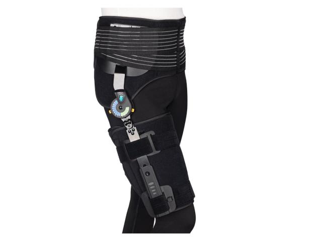 Hip Brace Orteza stawu biodrowego unieruchamiająca z zakresem regulacji kąta zgięcia prawa czarna interakcje ulotka orteza - 1 szt.