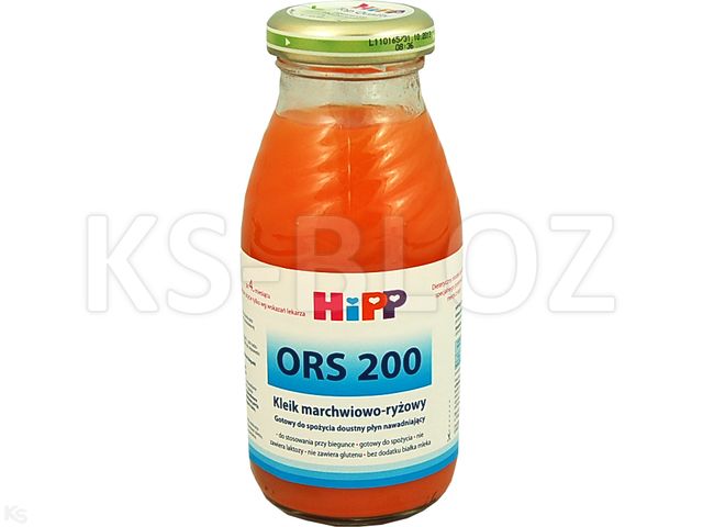 HIPP Ors 200 Kleik marchewkowo-ryżowy od 4 miesięcy interakcje ulotka   200 ml