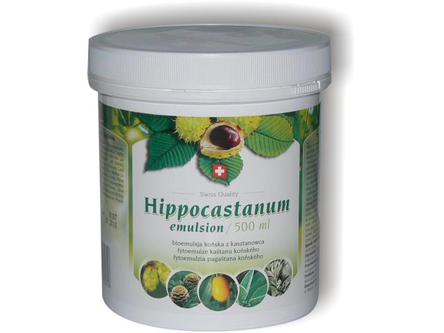 HIPPOCASTANUM Bioemulsja końska z kasztanowca CLASSIC interakcje ulotka emulsja na skórę - 500 ml