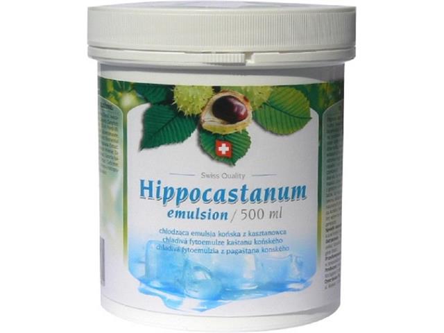 HIPPOCASTANUM Emulsion COLD interakcje ulotka emulsja na skórę - 500 ml