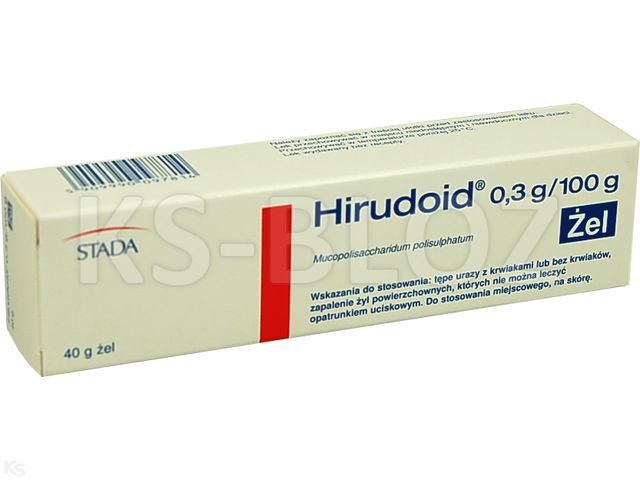 Hirudoid interakcje ulotka żel 300 mg/100g 40 g