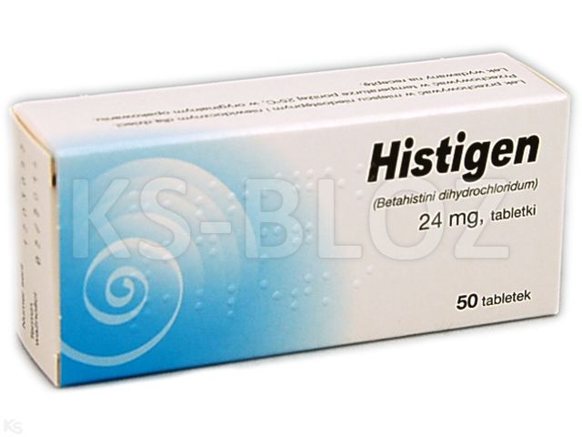 Histigen interakcje ulotka tabletki 24 mg 50 tabl.