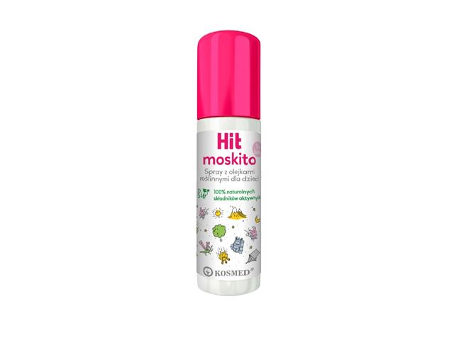 Hit Moskito Spray dla dzieci z olejkami roślinnymi 1+ interakcje ulotka   100 ml