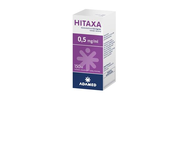 Hitaxa interakcje ulotka roztwór doustny 500 mcg/ml 150 ml (but.)