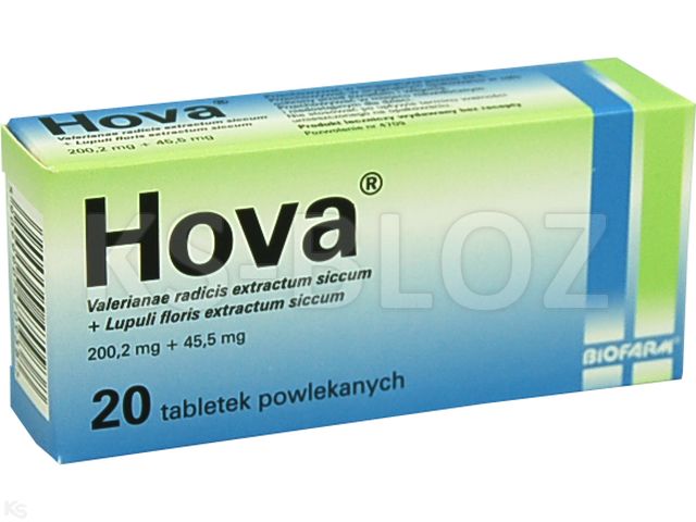 Hova interakcje ulotka tabletki powlekane 200,2mg+45,5mg 20 tabl.