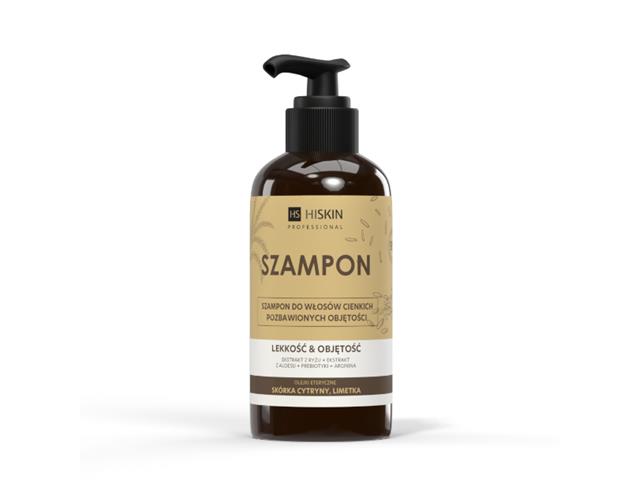 HS HISKIN PROFESSIONAL LEKKOŚĆ & OBJĘTOŚĆ Szampon do włosów cienkich pozbawionych objętości interakcje ulotka szampon - 250 ml