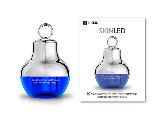 HS HISKIN SKIN LED Regenerujący Krem MC2 na noc z Nanokolagenem Vege z masażerem interakcje ulotka krem - 50 ml