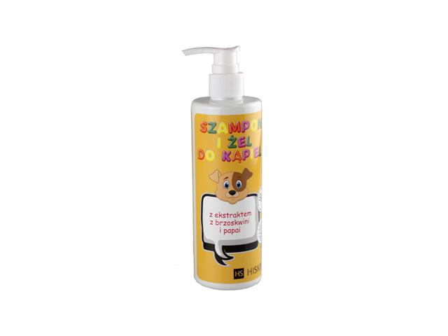 HS HISKIN Szampon i Żel do kąpieli z ekstraktem z brzoskwini i papai interakcje ulotka szampon - 280 ml