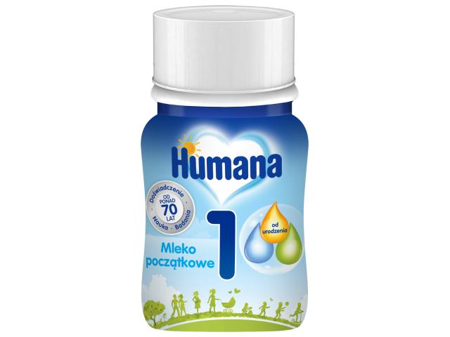 Humana 1 5hmo Mleko dla niemowląt początkowe od urodzenia interakcje ulotka płyn - 24 but. po 90 ml