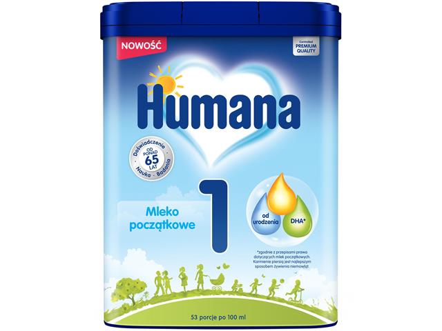 Humana 1 interakcje ulotka proszek - 750 g