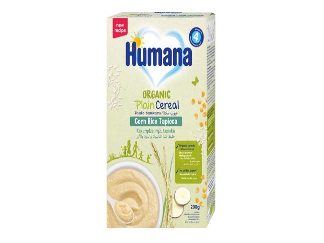 Humana Organic Kaszka kukurydziana z ryżem i tapioką interakcje ulotka proszek do podawania w wodzie/mleku do picia  200 g