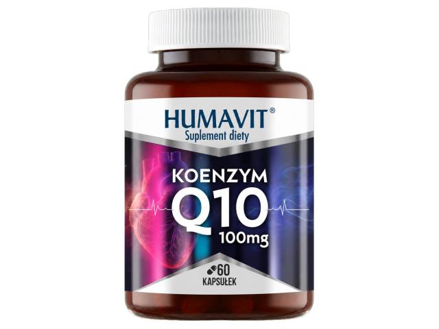 Humavit Koenzym Q10 100 mg interakcje ulotka kapsułki 60 kaps.