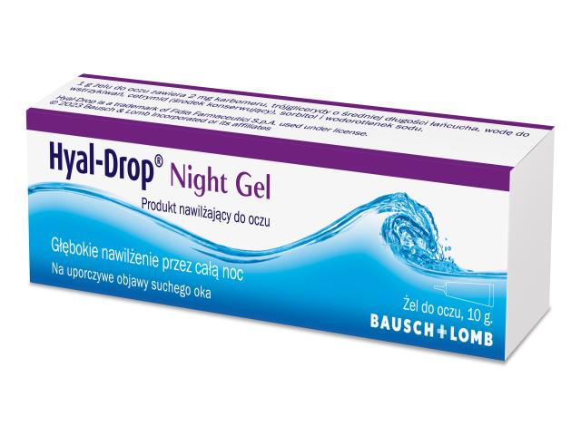 Hyal-Drop Night Gel Żel do oczu interakcje ulotka żel do oczu - 10 g