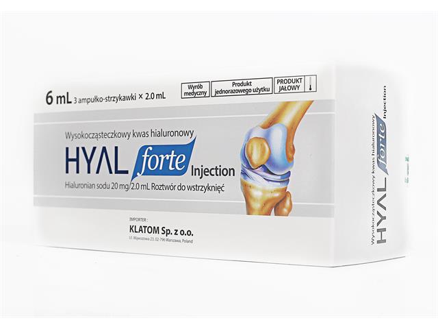 Hyal Forte interakcje ulotka iniekcja - 3 amp.-strz. po 2 ml