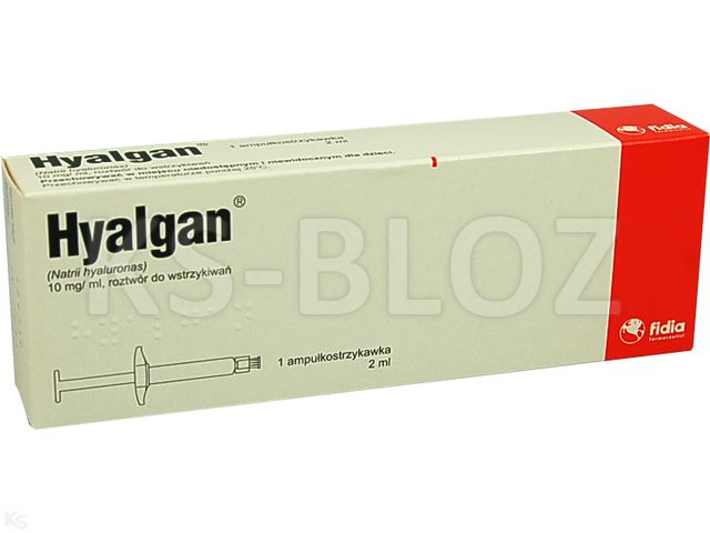 Hyalgan interakcje ulotka roztwór do wstrzykiwań 10 mg/ml 1 amp.-strz. po 2 ml