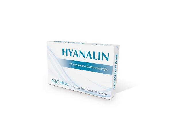 Hyanalin interakcje ulotka czopki doodbytnicze  10 czop. (2 blist. po 5 szt.)