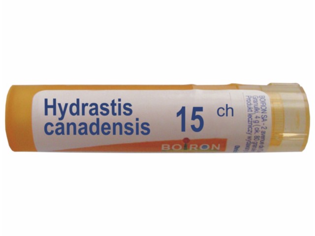 Hydrastis Canadensis 15 CH interakcje ulotka granulki  4 g
