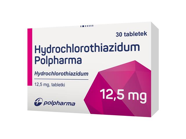 Hydrochlorothiazidum Polpharma interakcje ulotka tabletki 12,5 mg 30 tabl.