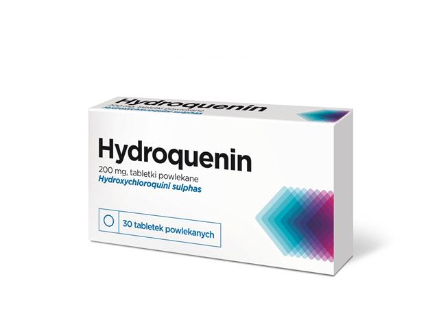 Hydroquenin interakcje ulotka tabletki powlekane 200 mg 30 tabl.