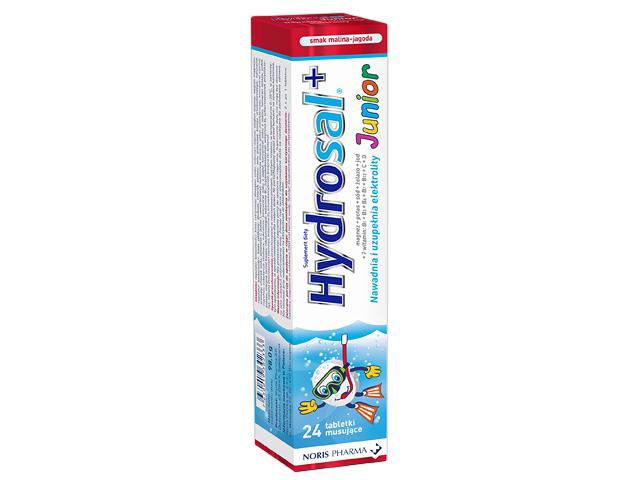 Hydrosal Junior interakcje ulotka tabletki musujące  24 tabl. (tub.)