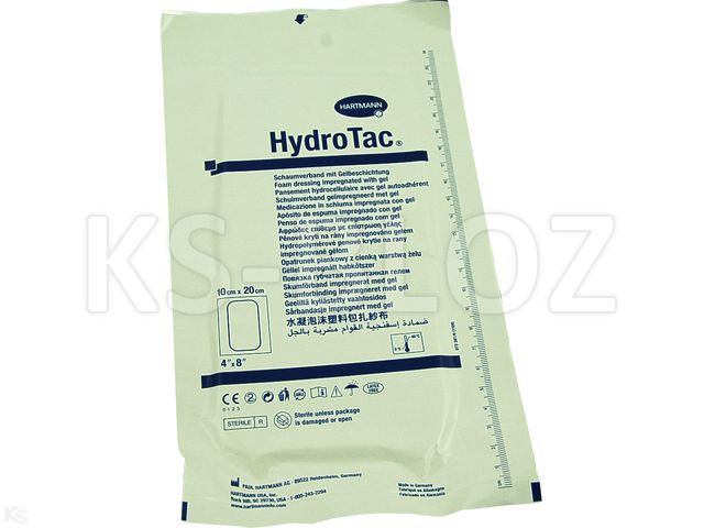 HydroTac Opatrunek jałowy 10 x 20 cm interakcje ulotka opatrunek  1 szt.