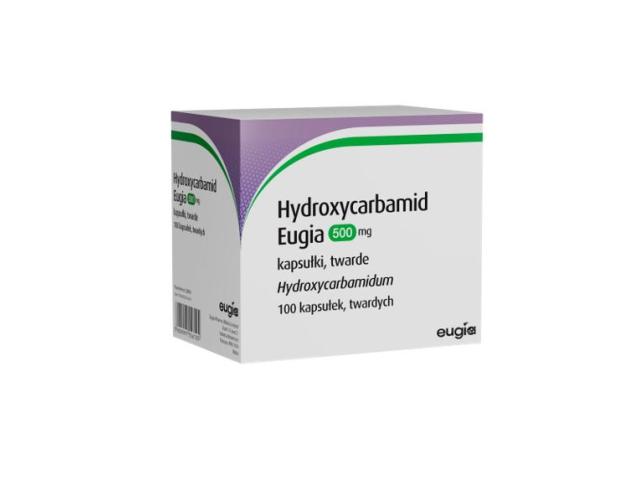 Hydroxycarbamid Eugia interakcje ulotka kapsułki twarde 500 mg 100 kaps.