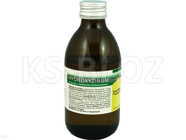 Hydroxyzinum Alvogen interakcje ulotka syrop 1,6 mg/g 250 g | butelka