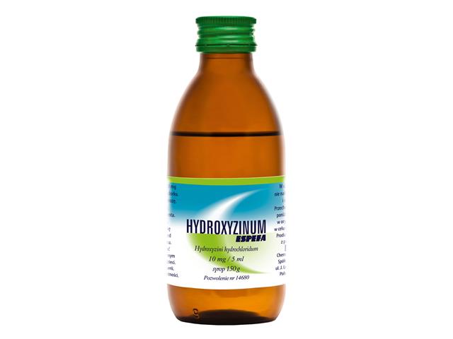 Hydroxyzinum Espefa interakcje ulotka syrop 10 mg/5ml 150 g