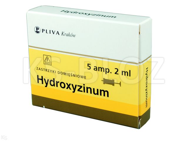 Hydroxyzinum Teva interakcje ulotka roztwór do wstrzykiwań 50 mg/ml 5 amp. po 2 ml