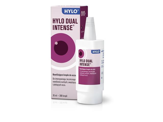 Hylo Dual Intense Krople do oczu nawilżające z ektoiną interakcje ulotka krople do oczu - 10 ml