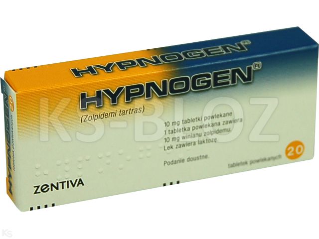 Hypnogen interakcje ulotka tabletki powlekane 10 mg 20 tabl. (blist.)