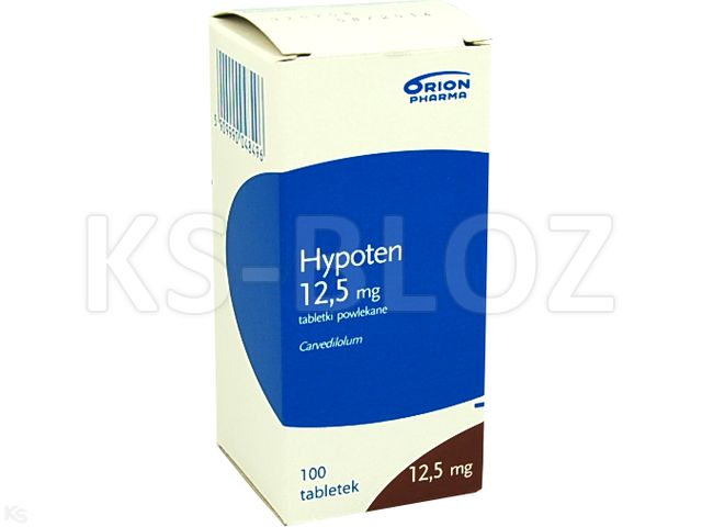 Hypoten interakcje ulotka tabletki powlekane 12,5 mg 100 tabl.