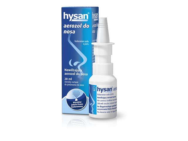 Hysan Aerozol do nosa interakcje ulotka aerozol do nosa  20 ml