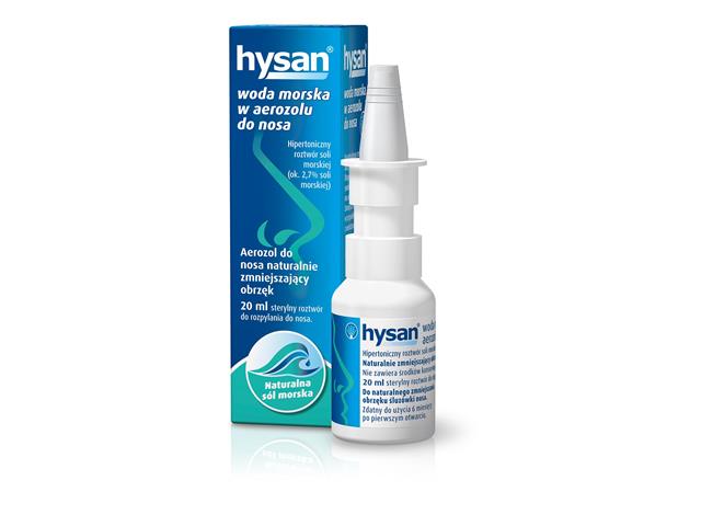 Hysan Woda morska w aerozolu do nosa interakcje ulotka aerozol do nosa  20 ml