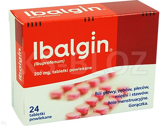 Ibalgin interakcje ulotka tabletki powlekane 200 mg 24 tabl. | 2 blist.po 12 szt.