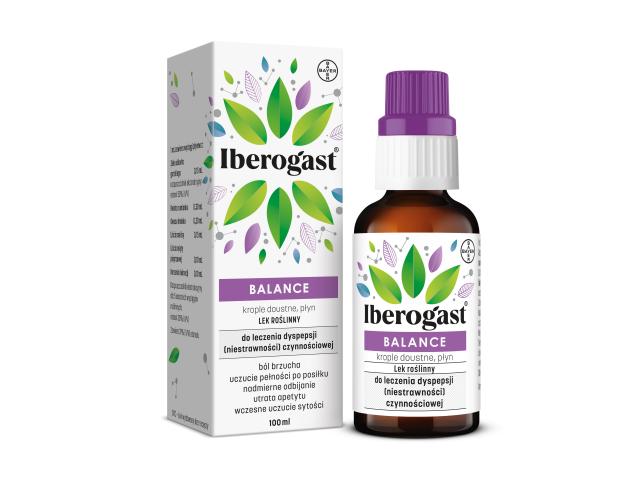 Iberogast Balance interakcje ulotka krople doustne, płyn - 100 ml