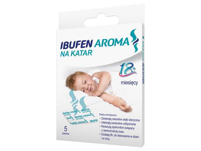 Ibufen Aroma na katar interakcje ulotka plaster  5 plast.