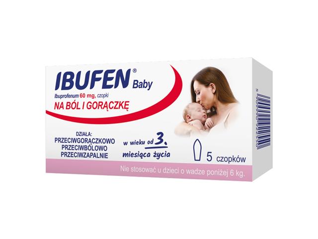 Ibufen Baby interakcje ulotka czopki doodbytnicze 60 mg 5 czop.